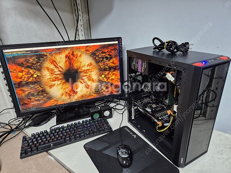 가성비 최고의 라이젠 5600X+ASUS EX-A320M 게이밍 중고 조립PC 판매합니다--1